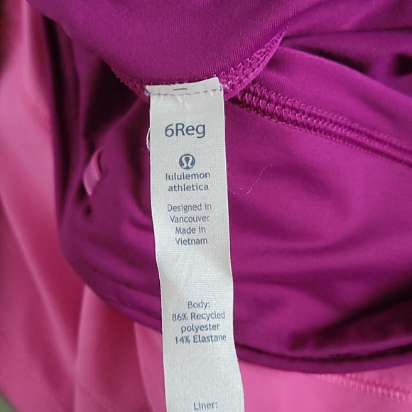 Like New Lululemon Pace Rival skirt/skort Sz6 - Picture 7 of 7